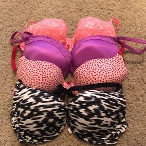 Victoria’s Secret Bras (4 total) size 34c